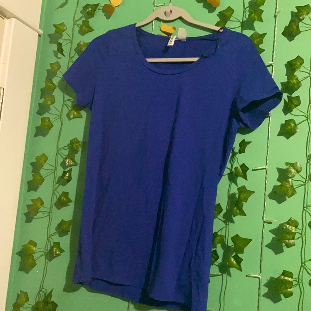 Plain blue tee